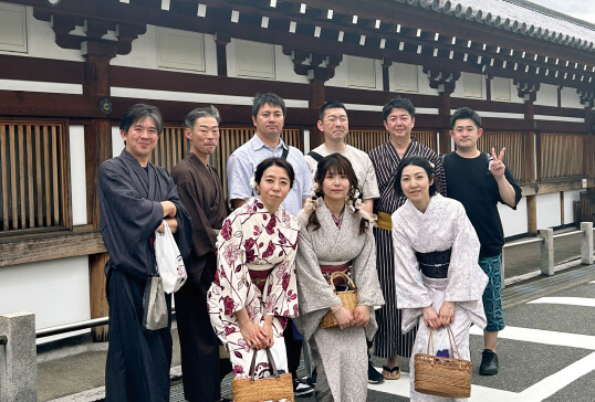 社員旅行の様子の写真 京都