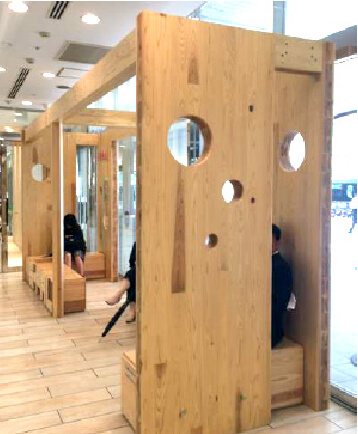 館内お客さま休憩スペースの写真